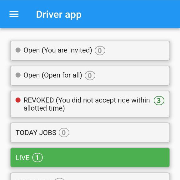 Ride App - Driver App